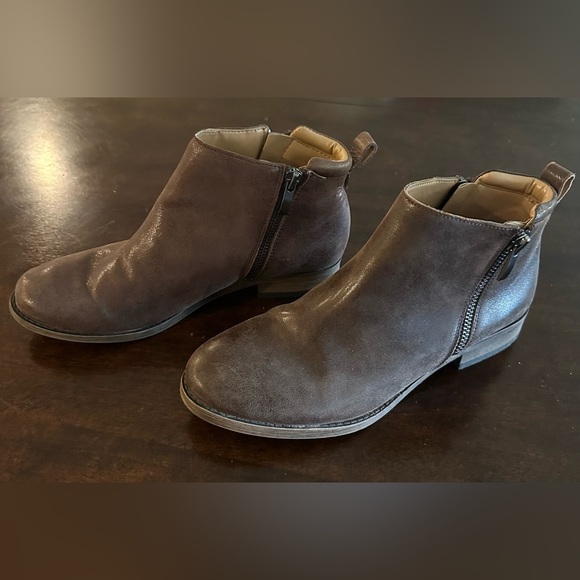 Franco Sarto Keegan Brown Leather Booties Size 7.5 - Picture 3 of 6